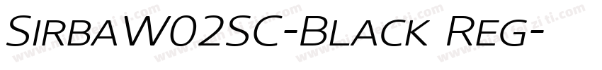 SirbaW02SC-Black Reg字体转换